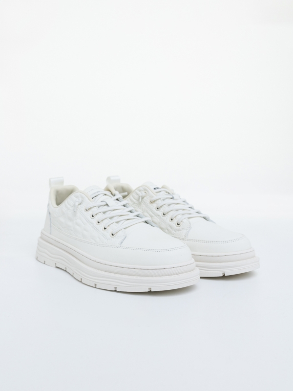 Pantofi sport barbati bej din piele ecologica Kaizen, 3 - Kalapod.net