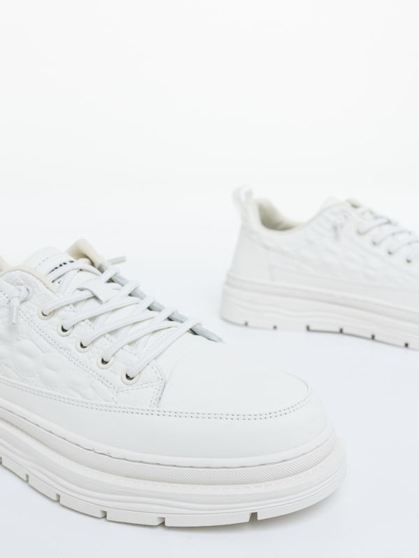 Pantofi sport barbati bej din piele ecologica Kaizen, 4 - Kalapod.net