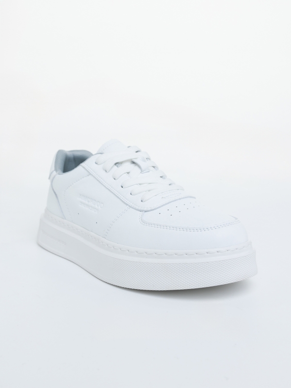 Mocasini  barbati albi din piele ecologica Kanoa, 2 - Kalapod.net