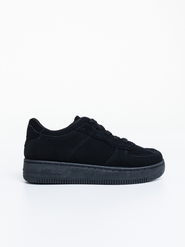 Pantofi sport dama negri  din material sintetic Calianna, 5 - Kalapod.net