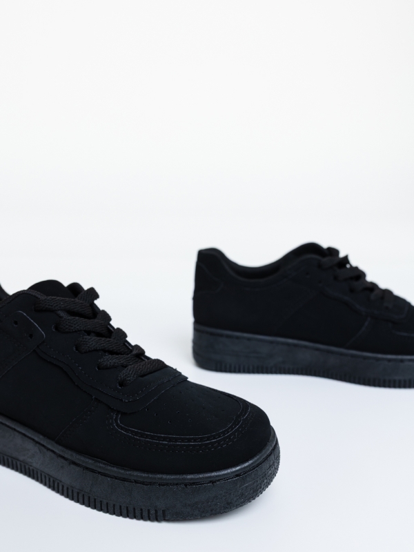 Pantofi sport dama negri  din material sintetic Calianna, 6 - Kalapod.net