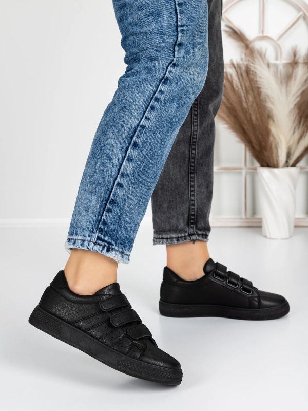 Pantofi sport dama negri din material sintetic Ekora - Kalapod.net